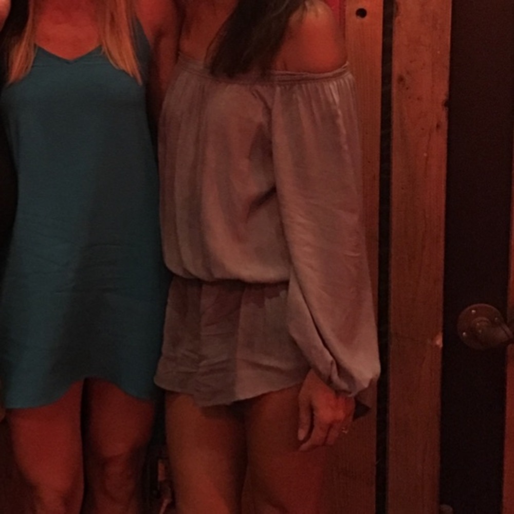 BLUE LIFE off shoulder romper